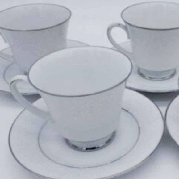 NORITAKE TAHOE 2585 Cup & Saucer Set of 3 with 1 sugar pot - Excellent Condition - Picture 2 of 9